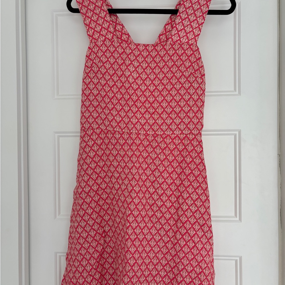 GAP Red and White Print A-Line Sundress